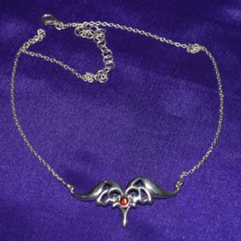 Garnat Tribal Silver Necklace